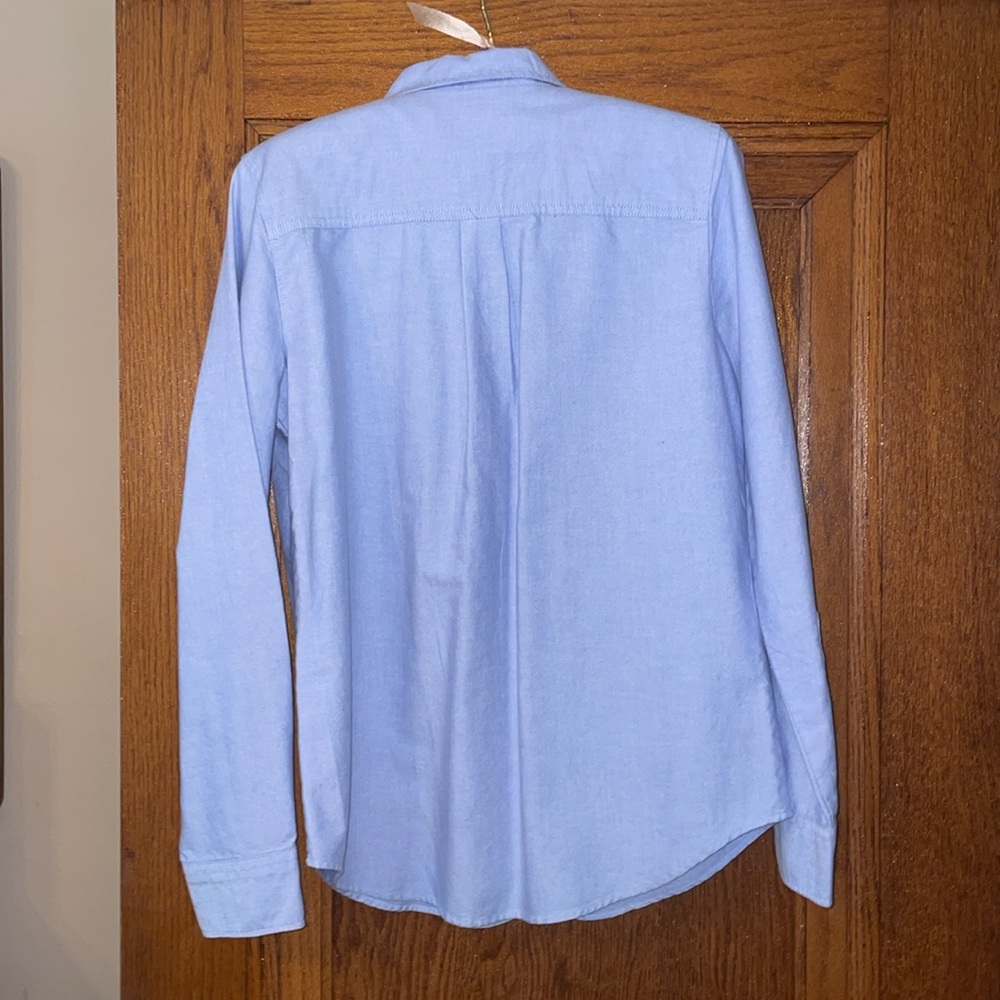 NWT JCrew Factory button-up oxford in signature fit; small; blue; g1209 - Picture 3 of 8